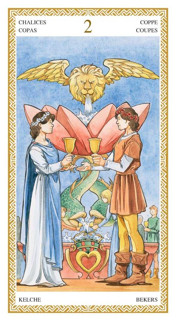 Two of Chalices from Lo Scarabeo deck, a 'minor arcana' card